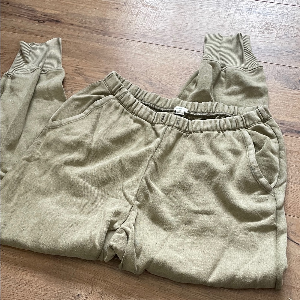 Aerie Olive Green Track Pants